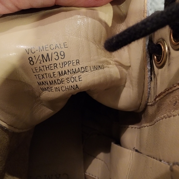 Vince Camuto “Mecale” Leather Python Snake Print Combat Boots | Size 8.5 | NWOB - Picture 11 of 16